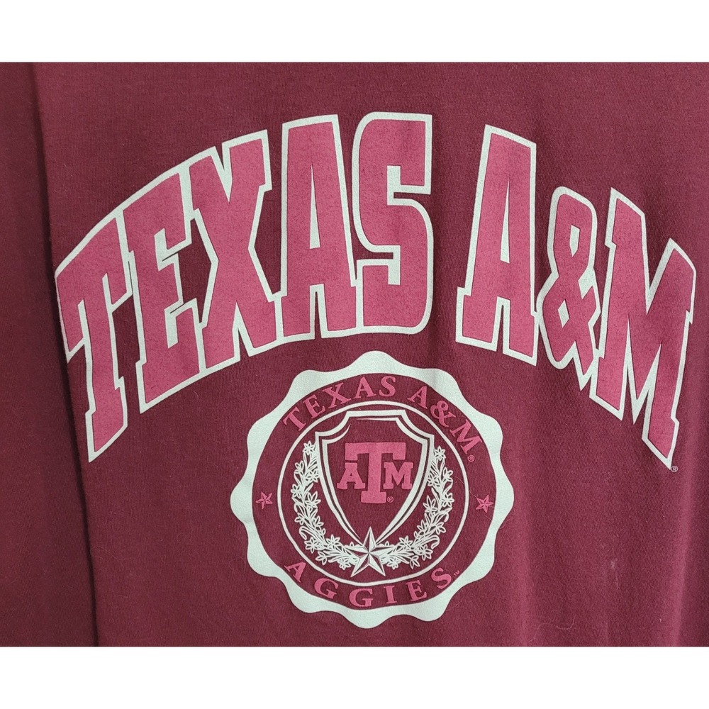 Texas A&M Aggies Three Square by Royce Apparel Maroon Graphic T Shirt Large